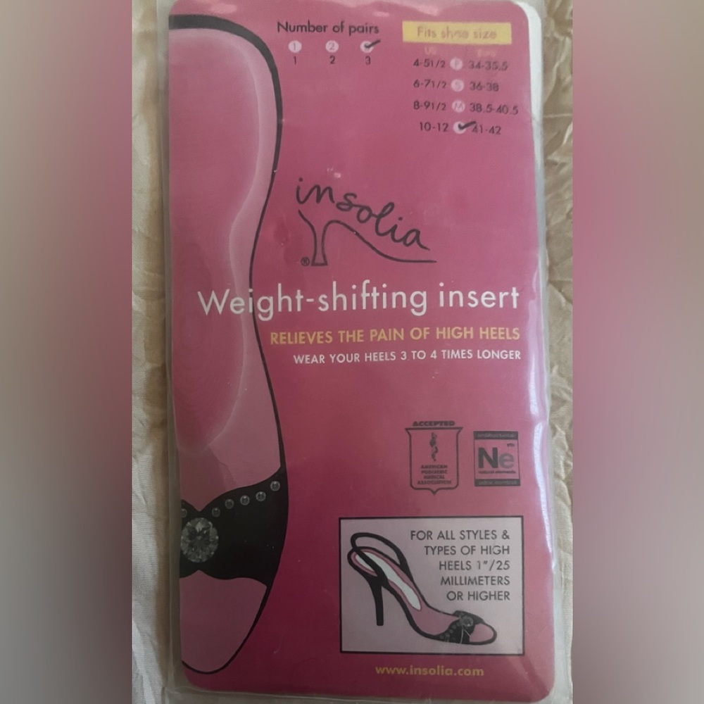 Insolia shoe weights
